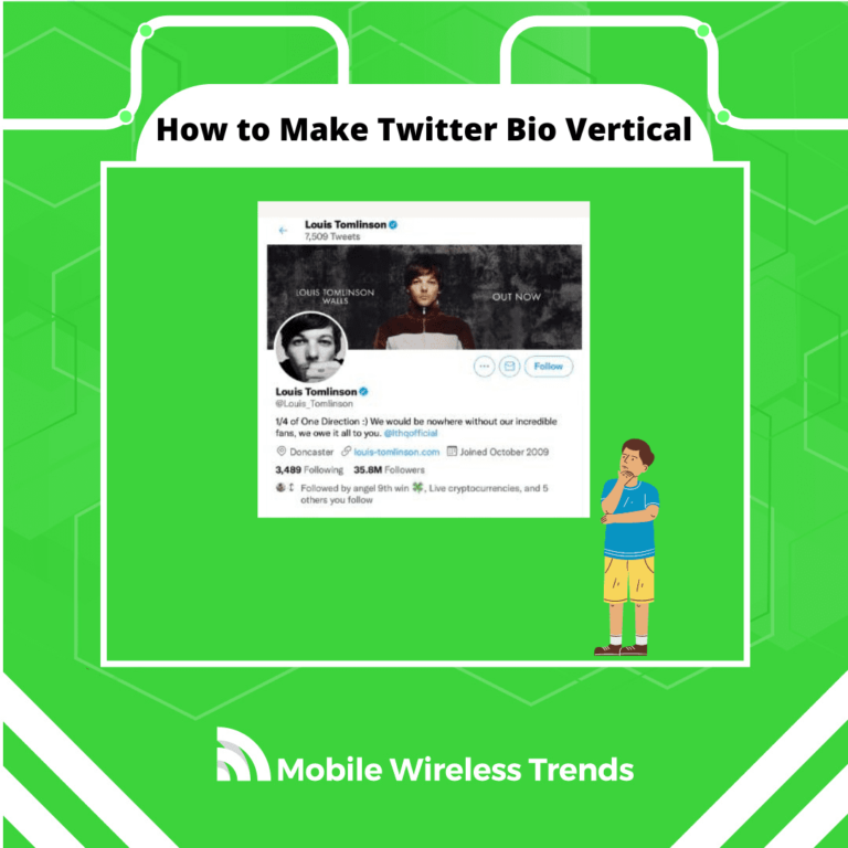 How to Make Twitter Bio Vertical