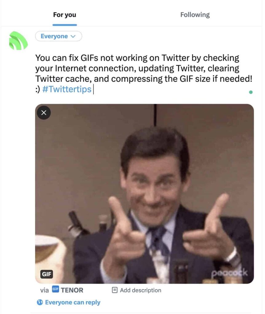 how to fix GIFs on Twitter
