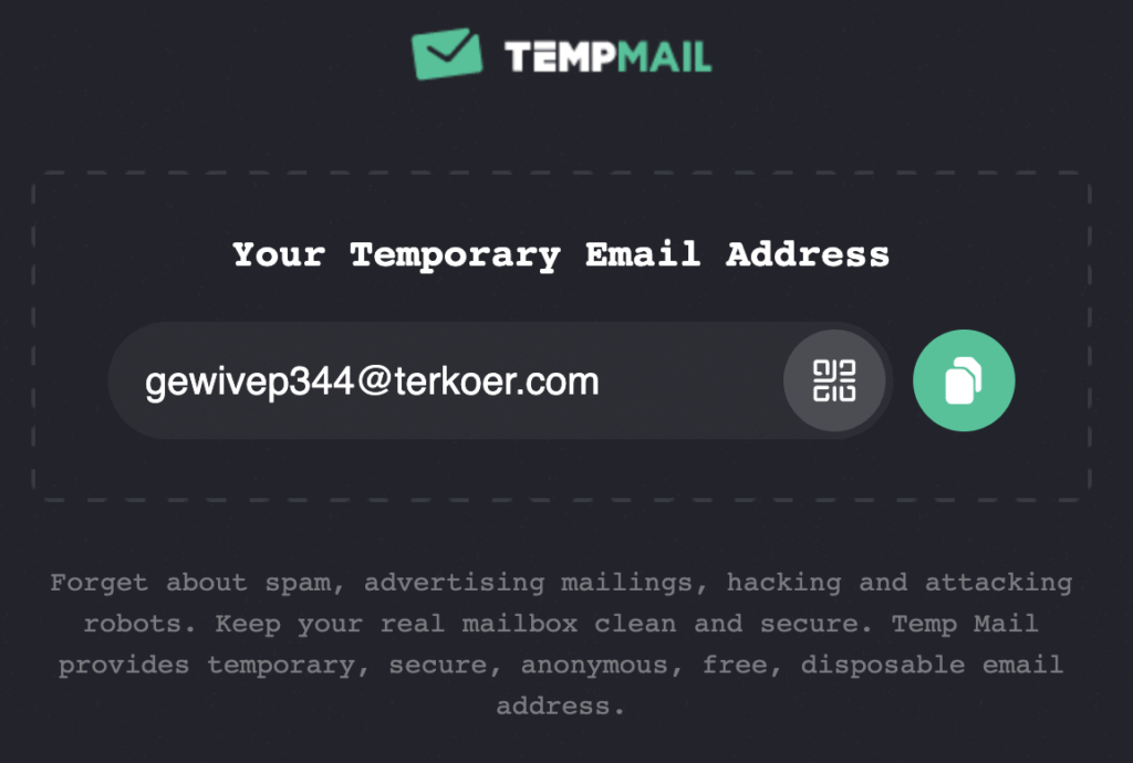 temporary email tempemail