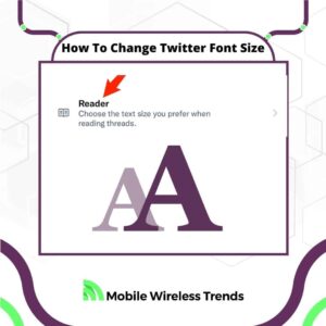 how to change Twitter font size