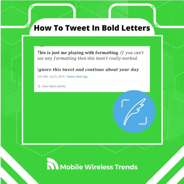 how to Tweet in bold letters