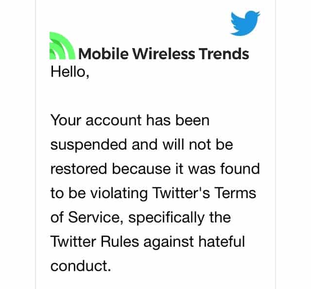 twitter permanent suspension email