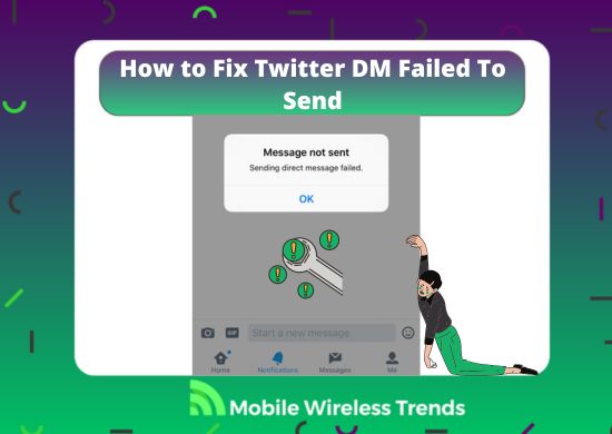 how to fix Twitter DM failed to send