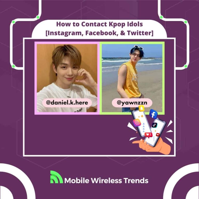 how to contact Kpop idols on social media