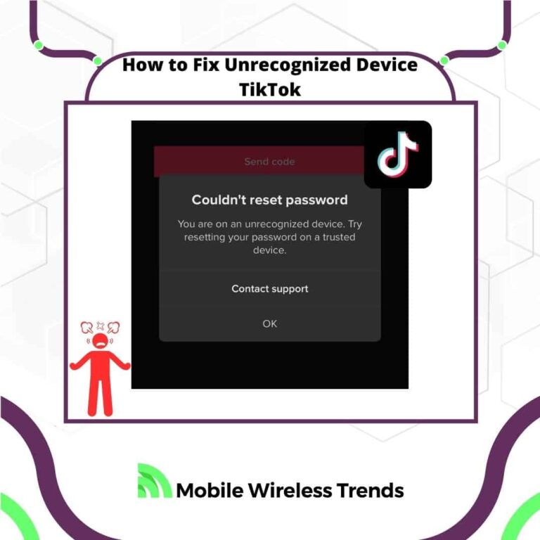 How to fix unrecognized device TikTok