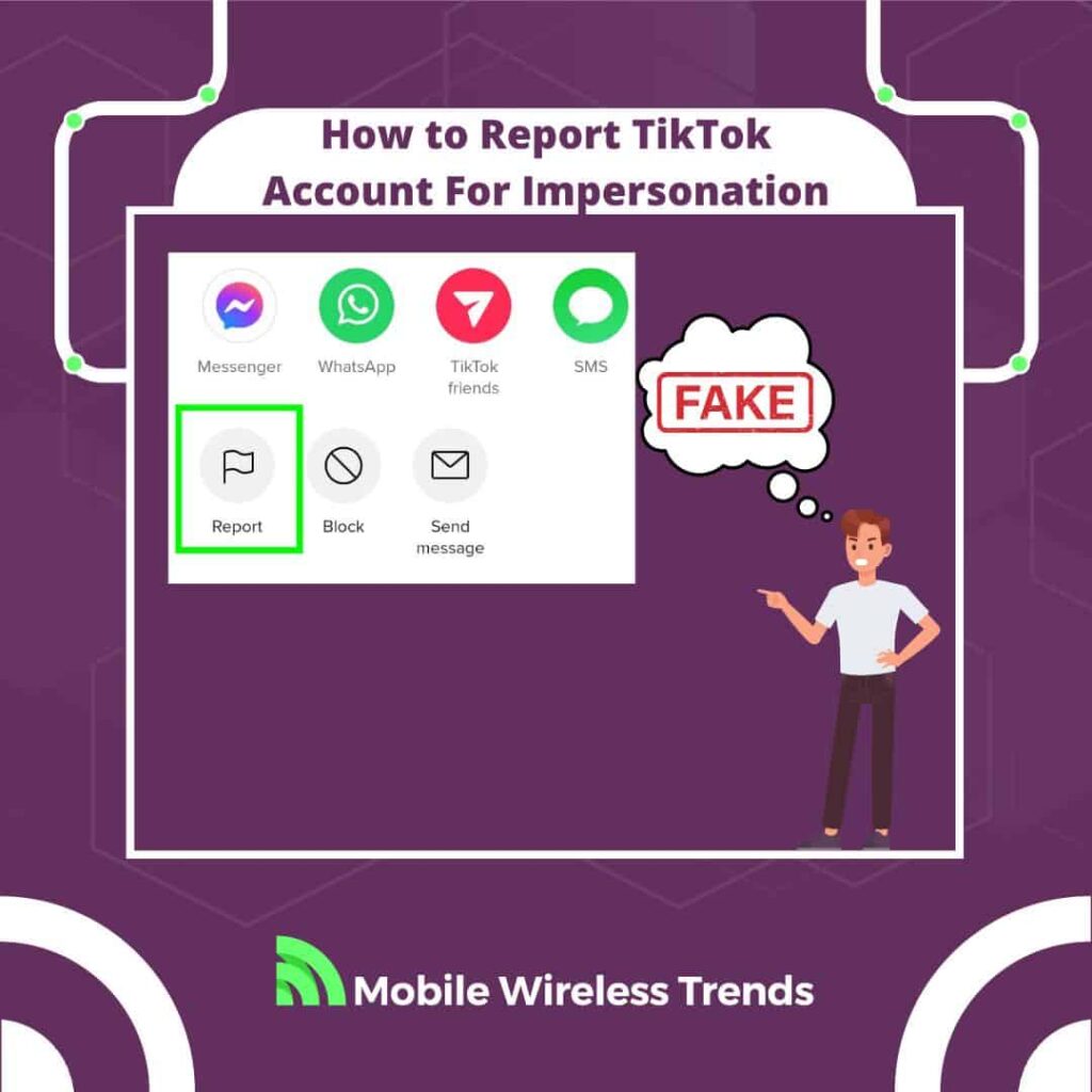 How to report TikTok account for impersonation