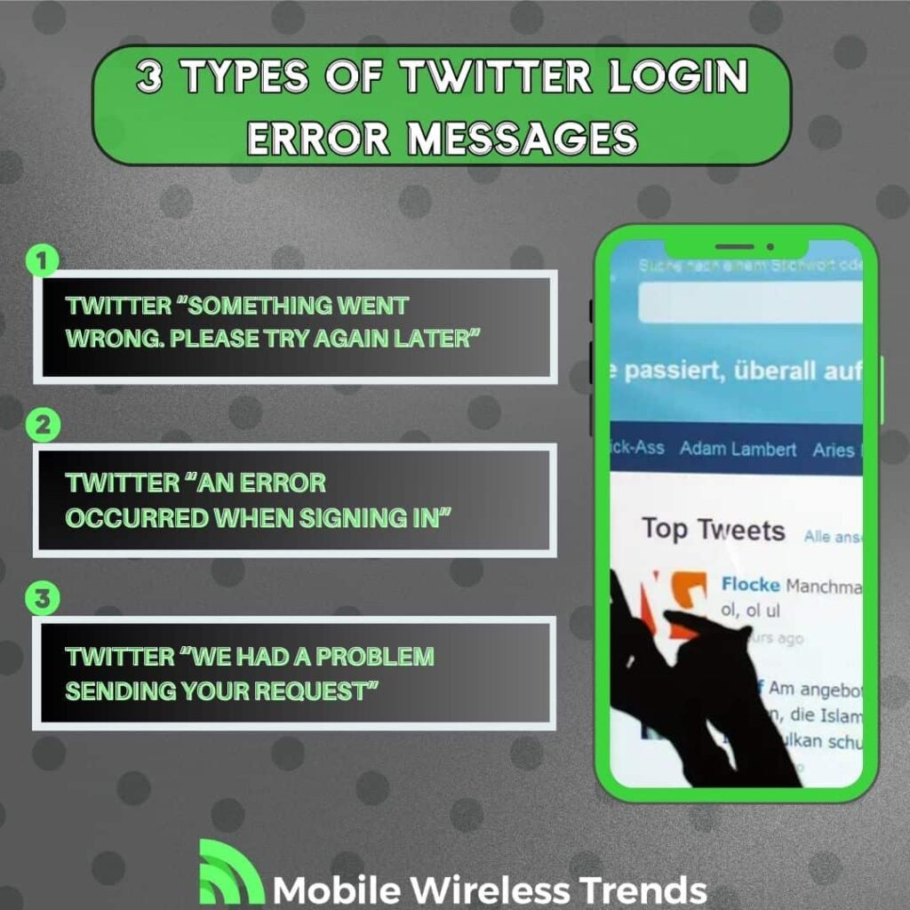 3 Types of Twitter Login Error Messages