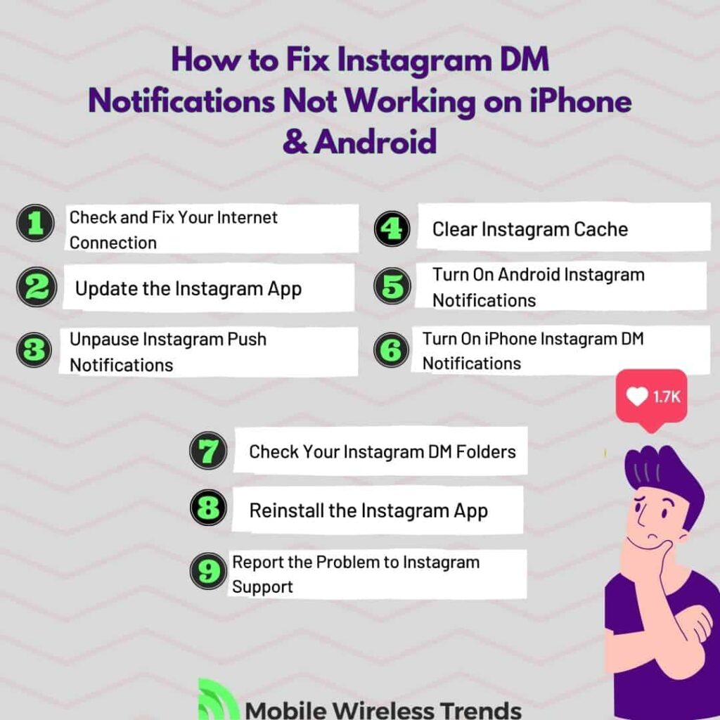 How to Fix Instagram DM Notifications Not Working on iPhone & Android