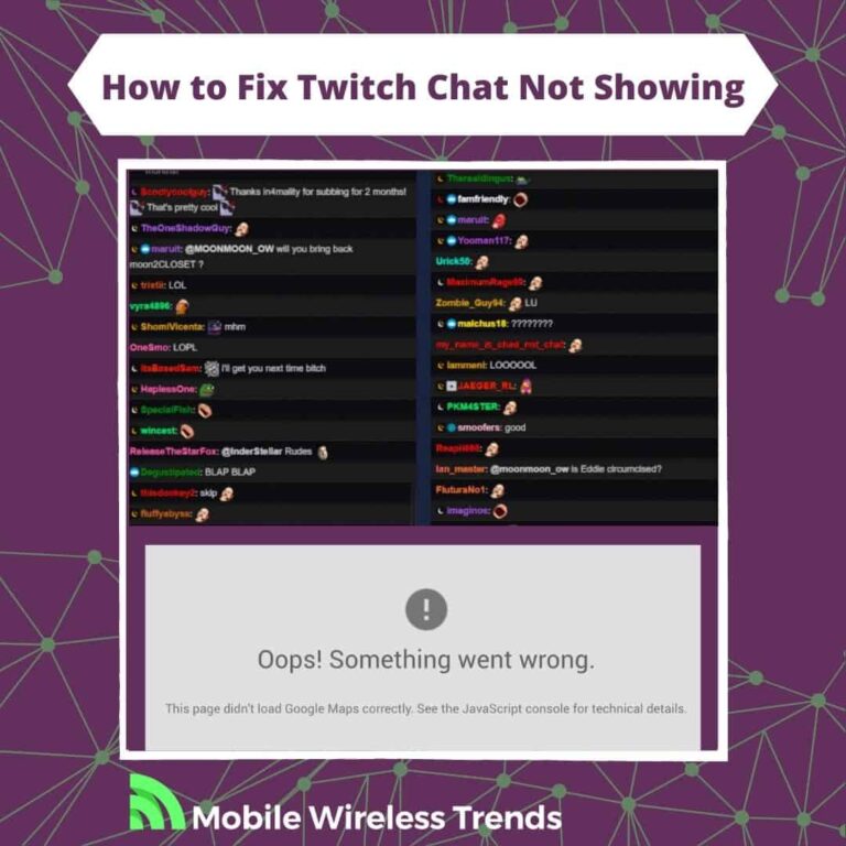 how to fix Twitch chat not showing