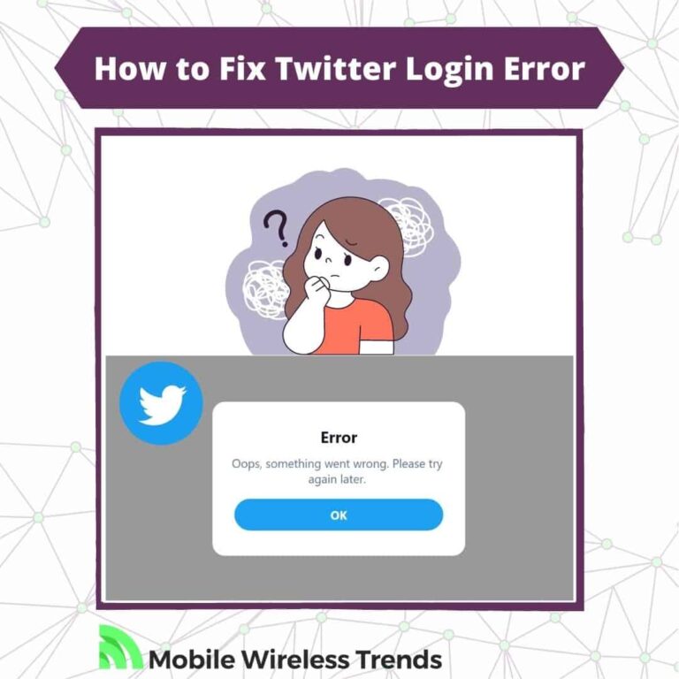 how to fix Twitter login error