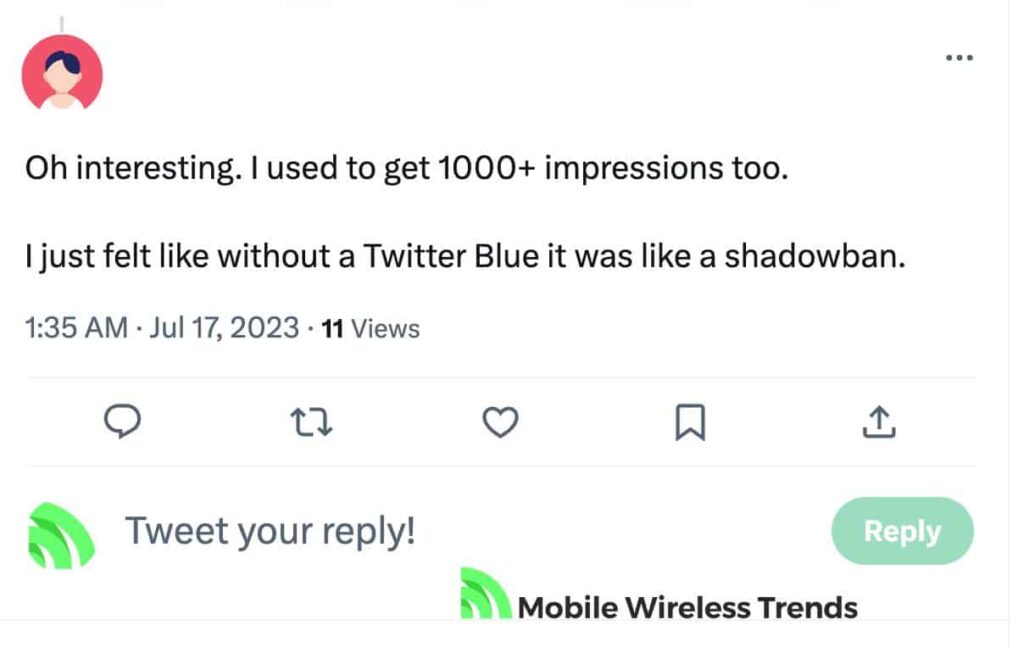 subscribe to twitter blue to lift shadowban