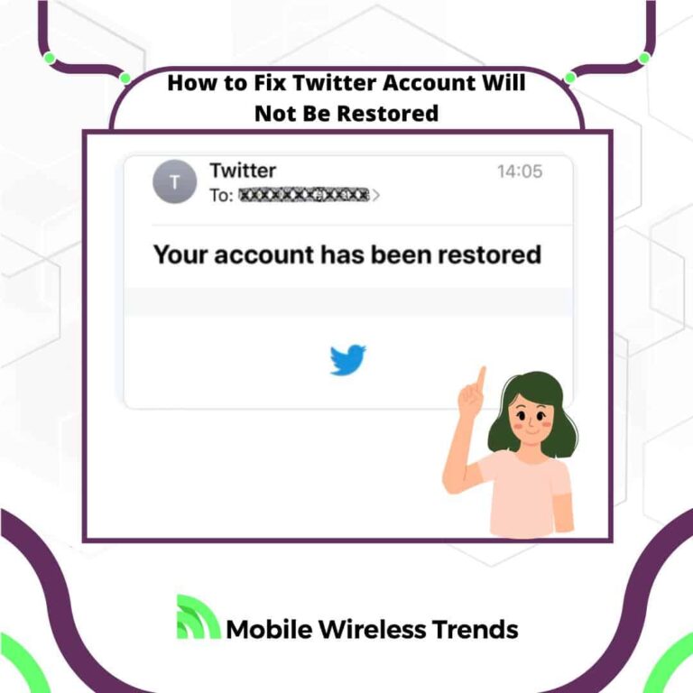 how to fix Twitter account will not be restored