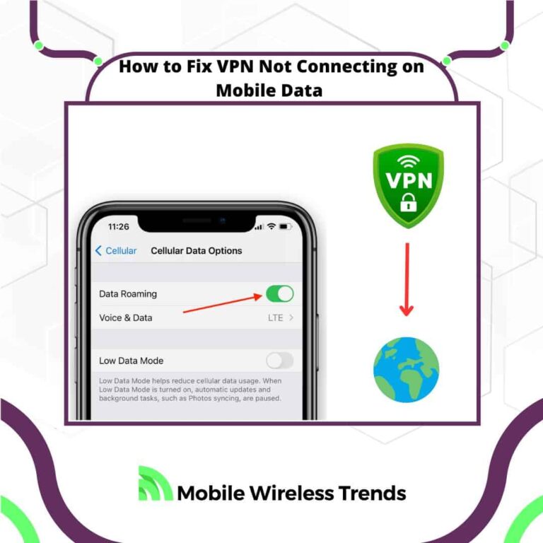 how to fix VPN not connecting on mobile data iphone