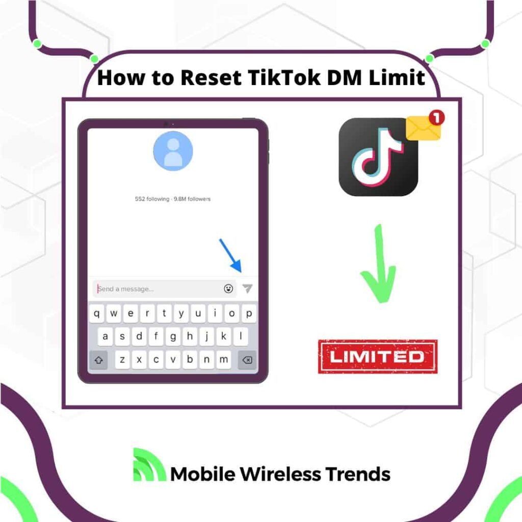 how to reset TikTok DM limit