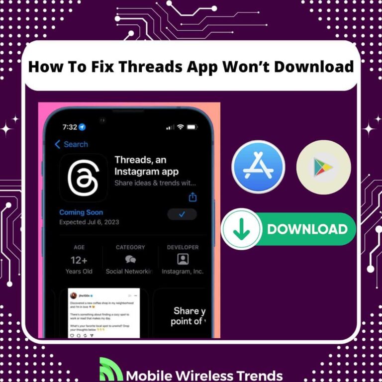 how to fix Threads App won’t download