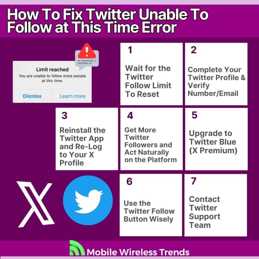 How To Fix Twitter Unable To Follow at This Time Error